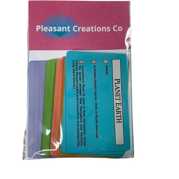 Trivia Card Set Category Wild Card Planet Earth People Places mq Crafting Junk J - Picture 2 of 8